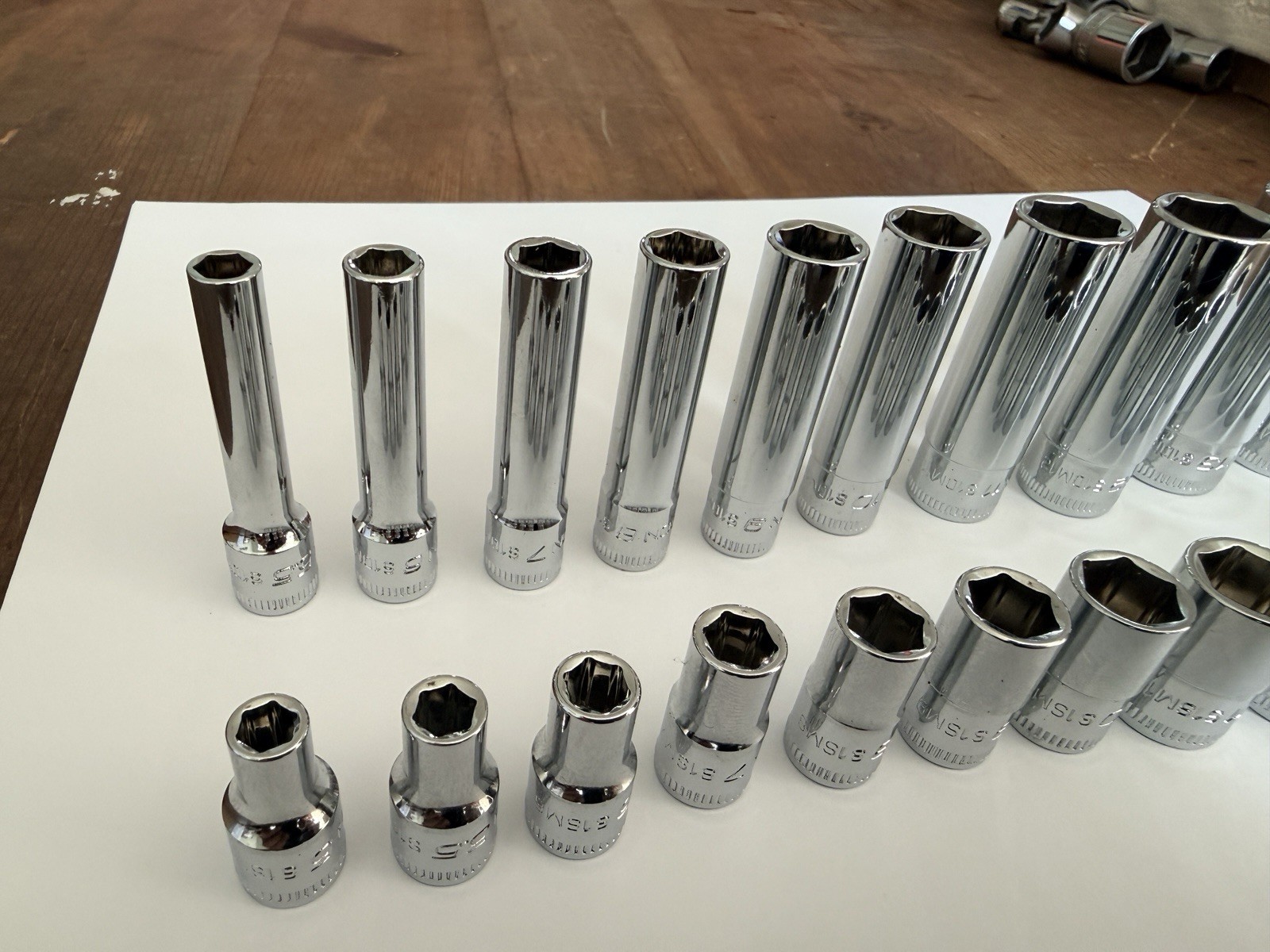ICON 1/4” Drive 6Pt Metric Shallow/Deep Socket Chrome - Choose Size mm