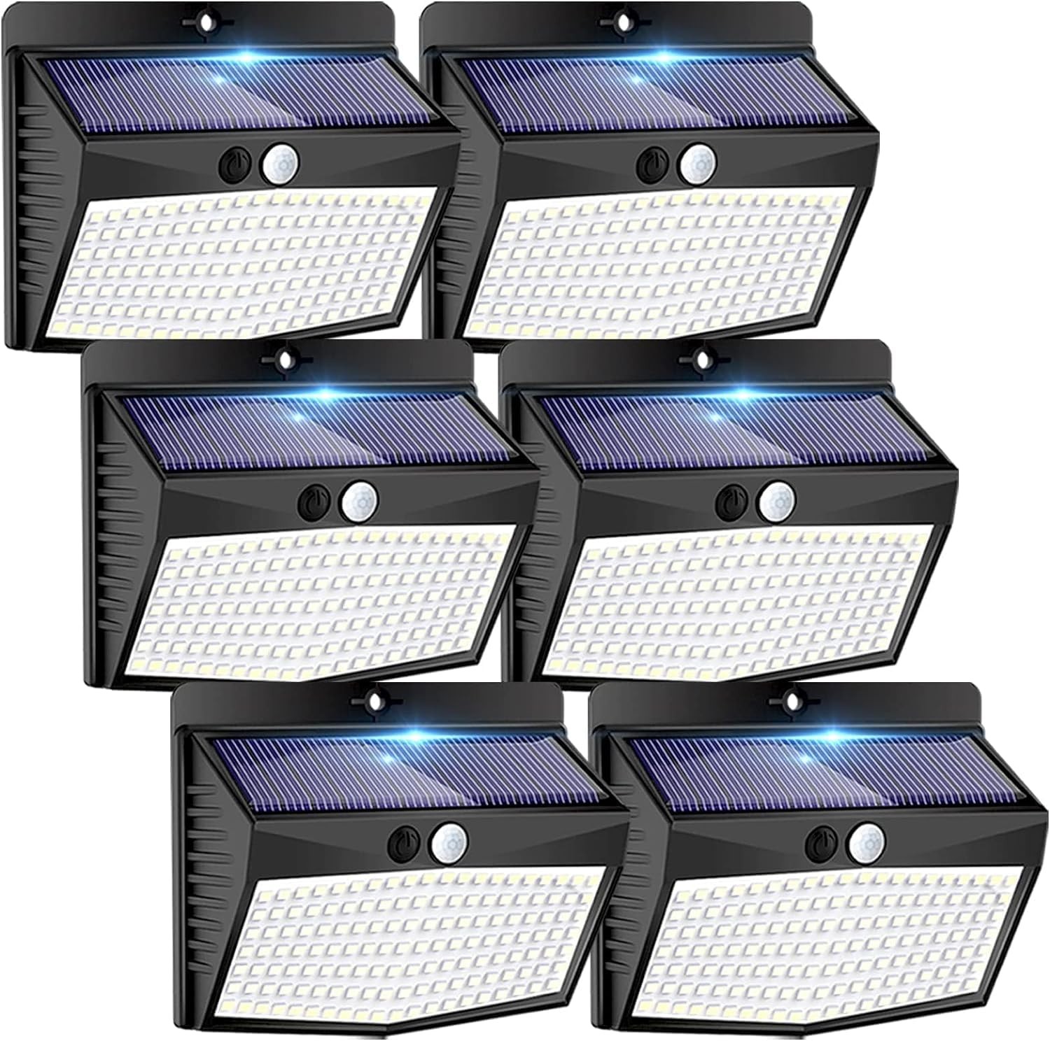 [6 Packs] Solar Lights Outdoor Motion Sensor Solar Security Lights Waterproof...