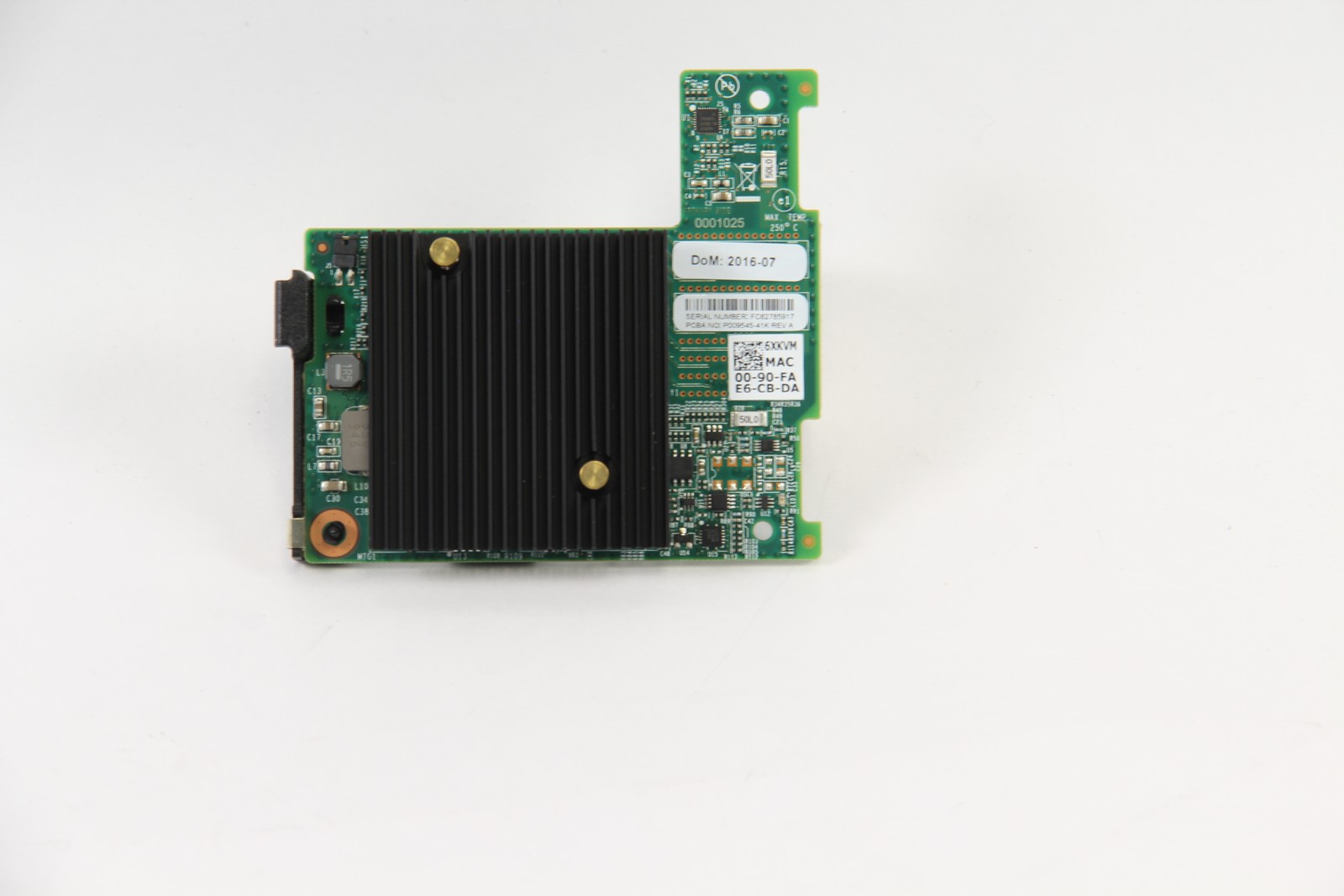 Dell 6XKVM EMULEX OCM14102 10G DP CNA MEZ M620