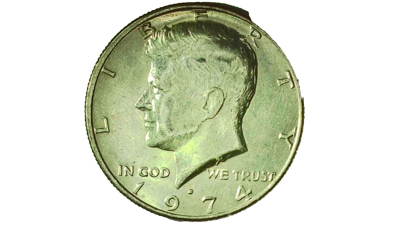 1974D Kennedy Half Dollar Error - Filled "D" Mint Mark Error - #252