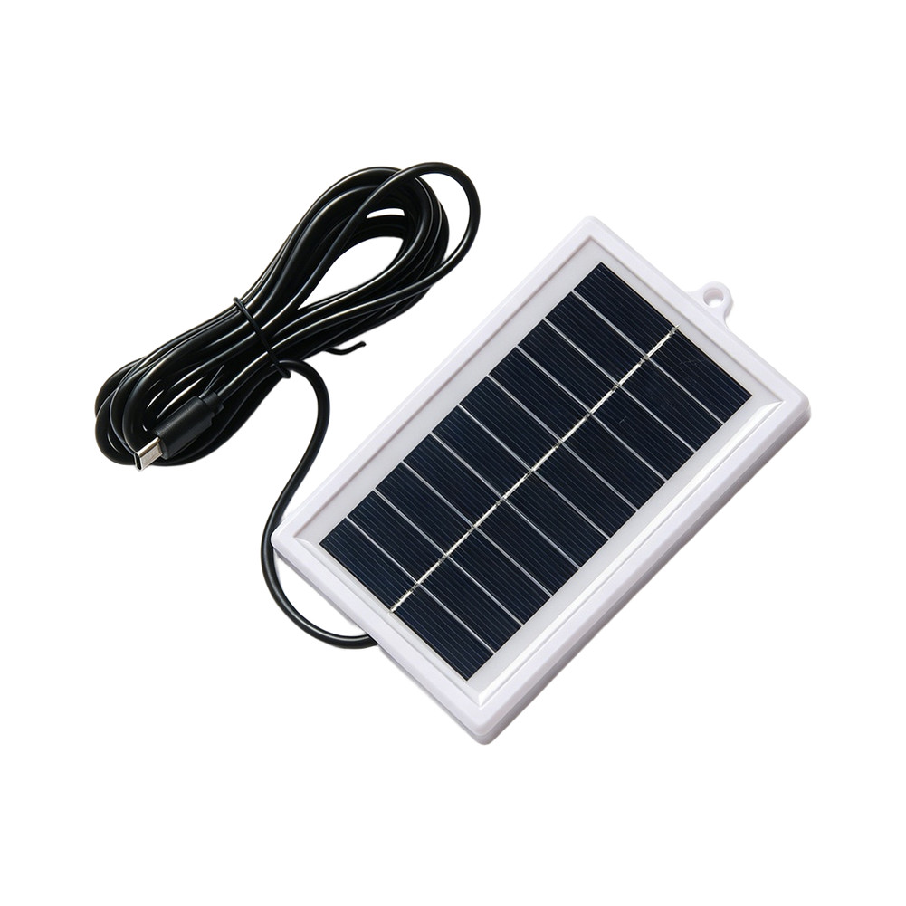 USB-C Solar Panel For 3W 5V Output for For 3.7V 5V Batteries For 3 Meter Cable