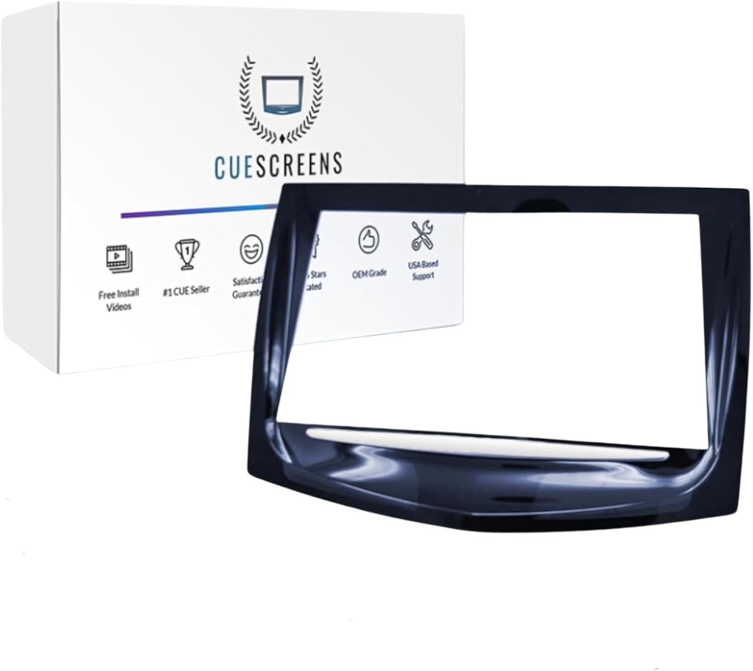 Cadillac CUE Touch Screen Replacement for 2013-2020 OEM-Style Digitizer
