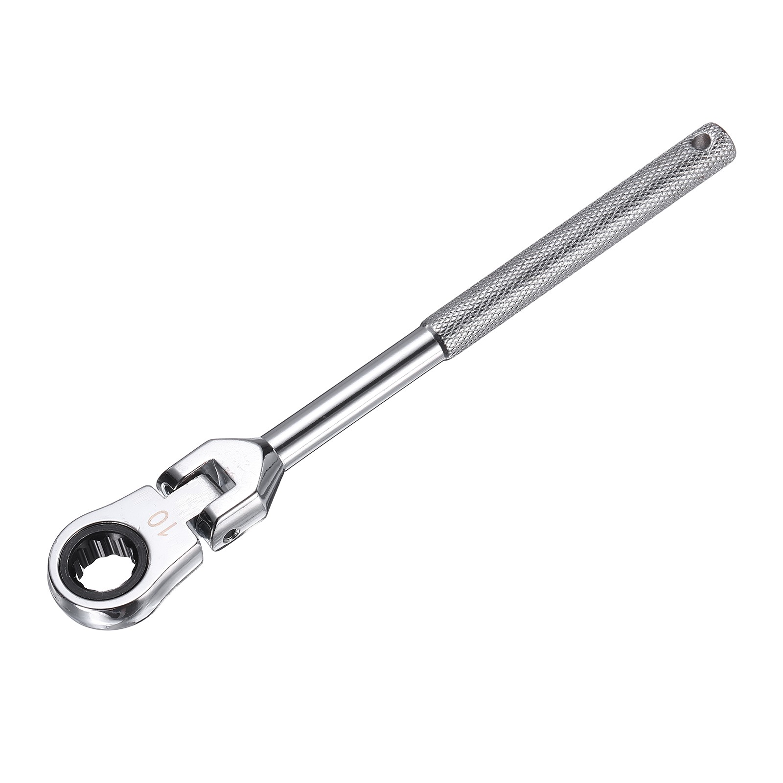 Flex Head Ratcheting Wrench 10mm Metric 72-Teeth Carbon Steel Ratchet Wrench