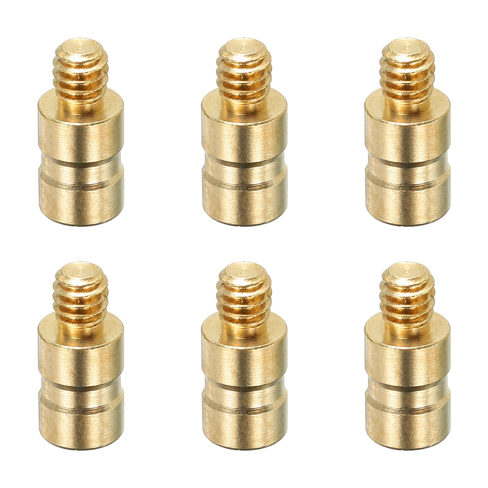 25 Grain Archery Arrow Insert 0.244x0.51 Inch, 6 Pack Brass Arrow Weight Bolt...