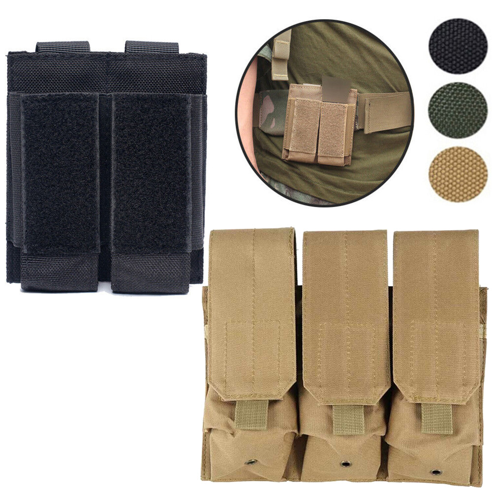 Double/Triple Pistol Mag Pouch Army MOLLE Military Pouches Magazine Pouch