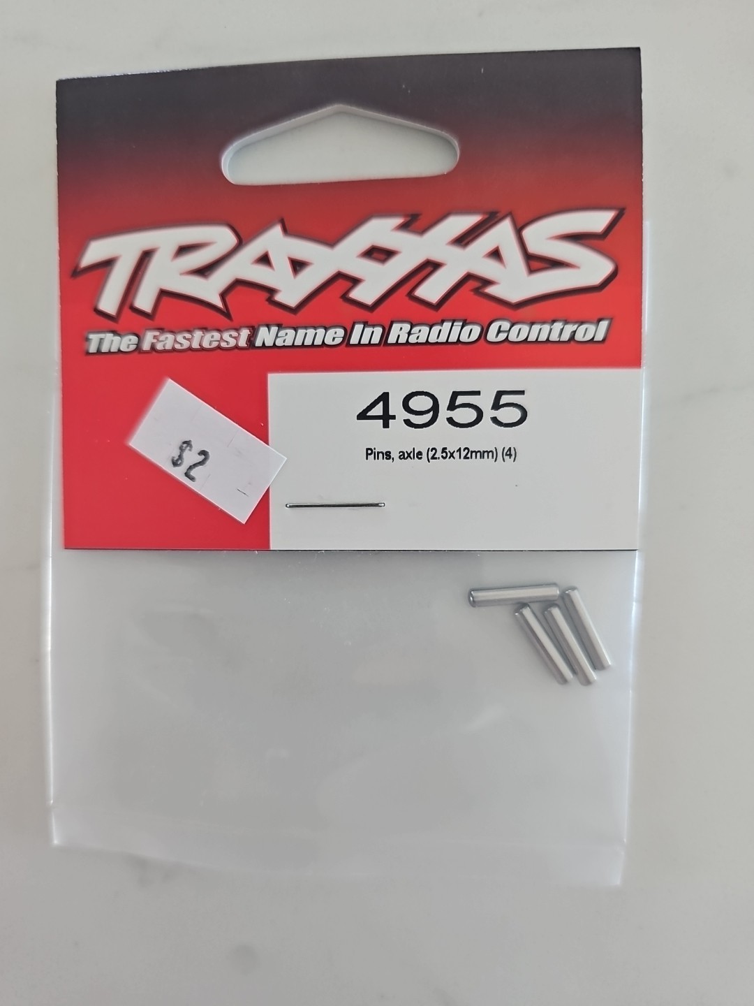 Traxxas 4955 Pins, axle (2.5x12mm) (4) NEW IN PACKAGE - TRA4955