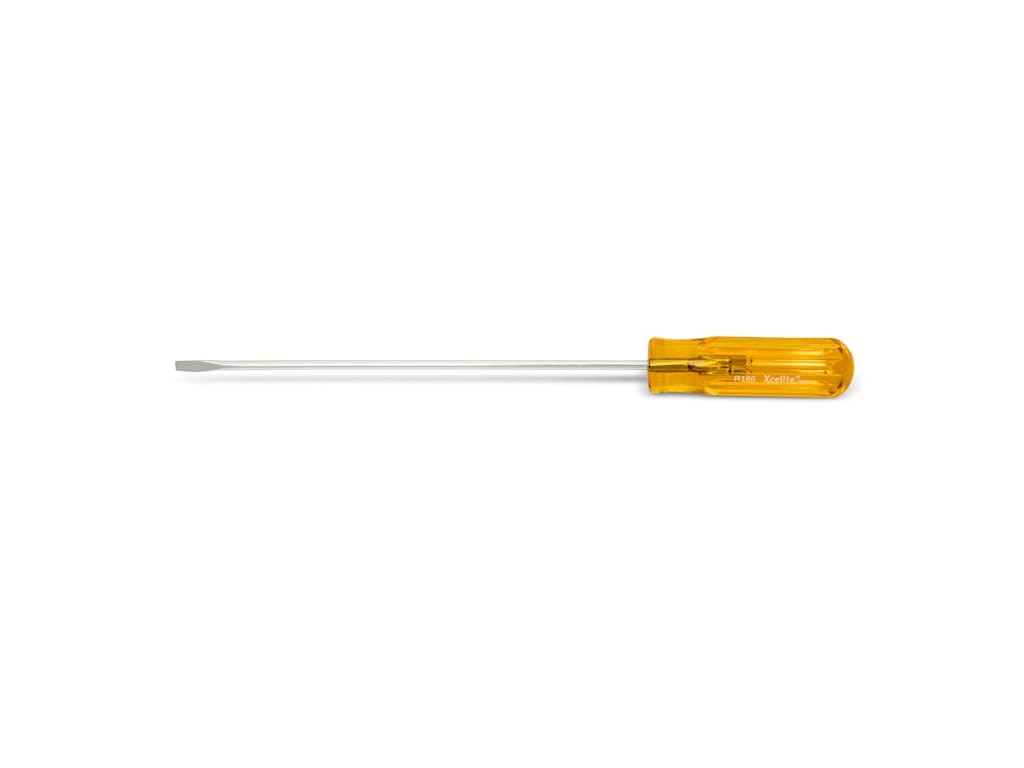 Xcelite R186 - Screwdriver, Slotted, Round blade, 1/8" x 6"