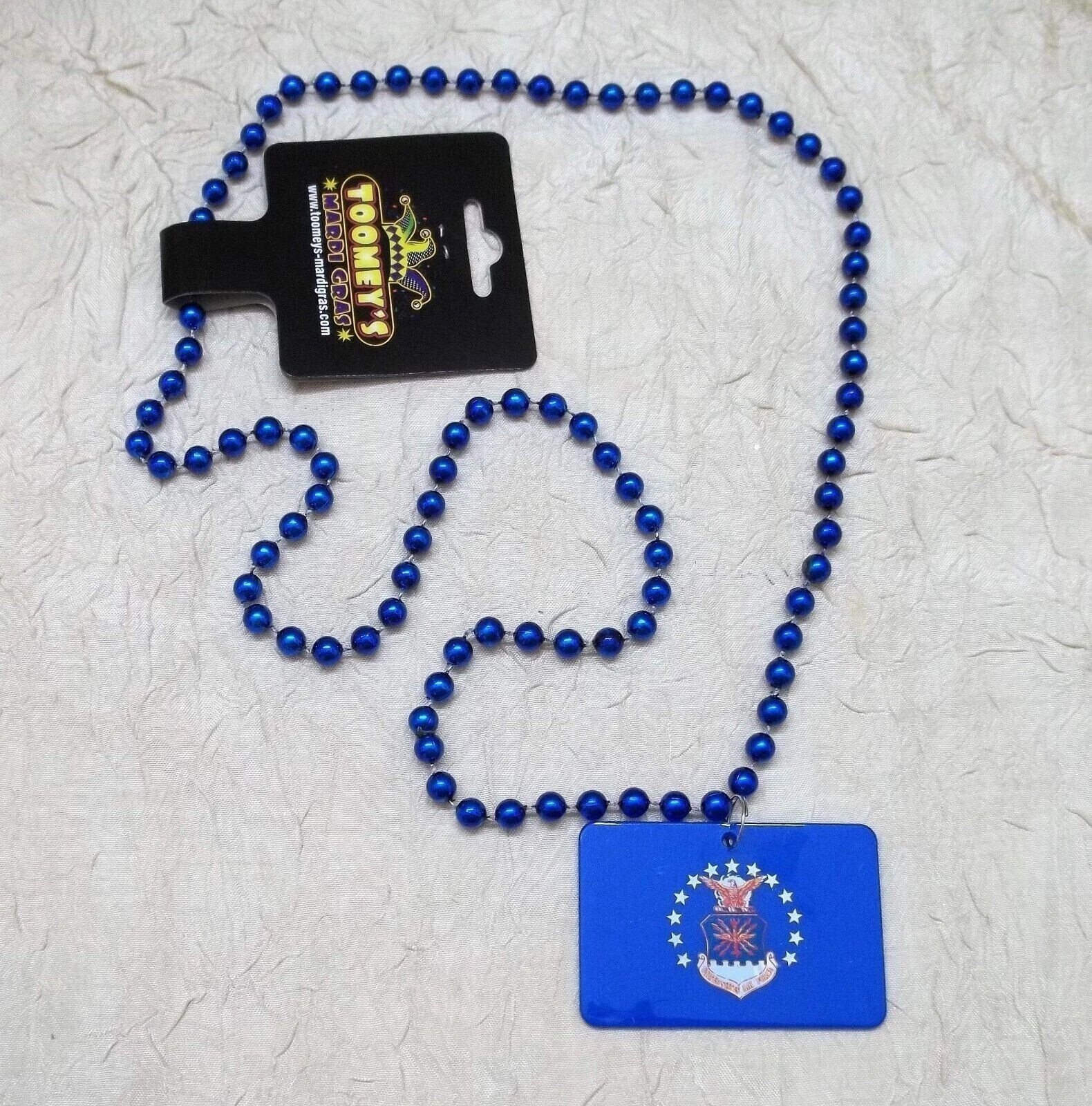 United States Air Force Mardi Gras Beads New with Tags