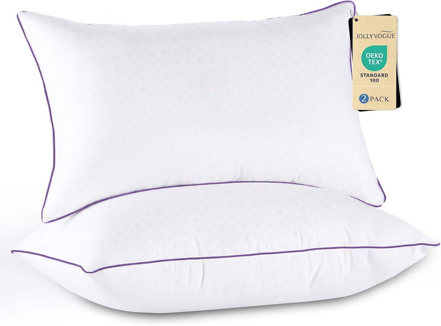 Firm Pillows Queen Size Set of 2, Supportive Bed Pillows