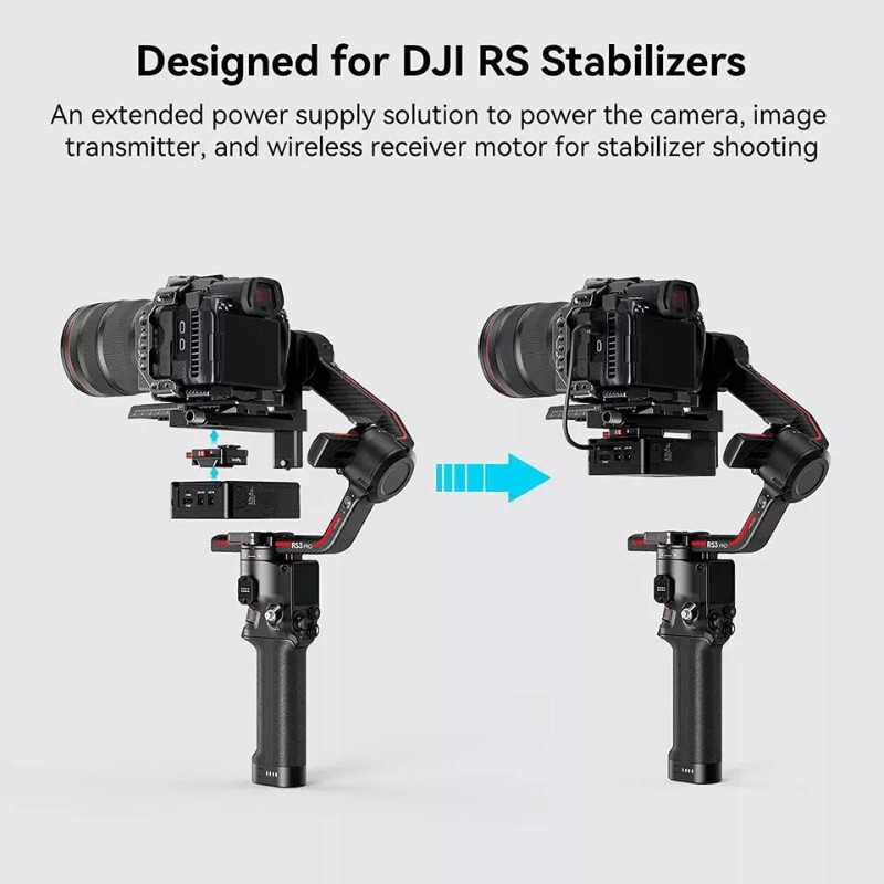 SmallRig V-Mount Battery Plate for DJI RS 3/RS 3 Pro/RS 2/RSC 2 Stabilizer-4189