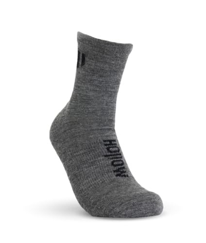 Alpaca Ankle Socks for Men and Women, Moisture Wicking 8-10 Grey (1 Pack)