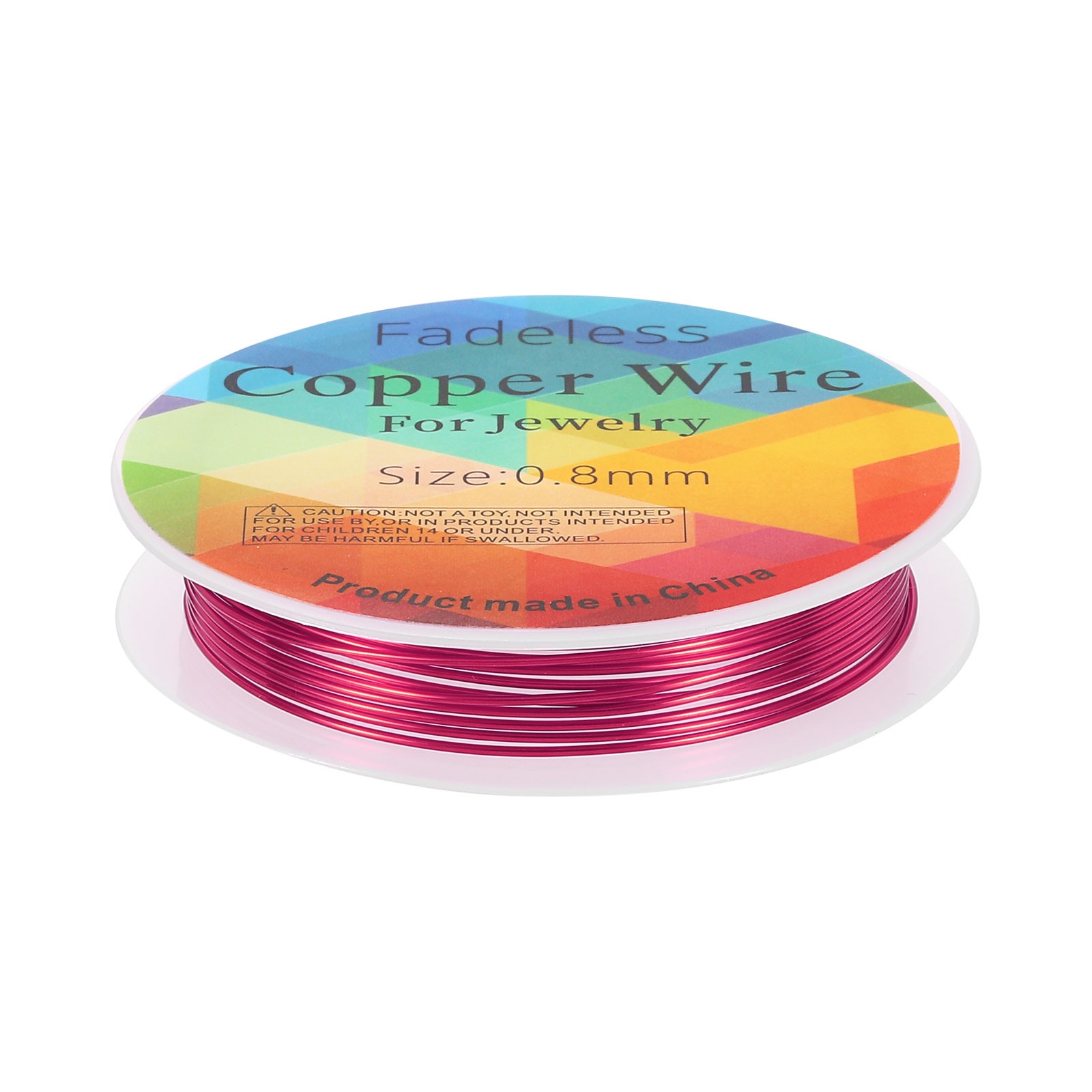Jewelry Wire 8ft 20 Gauge Brass Craft Jewelry Wrapping Wire, Rose Red