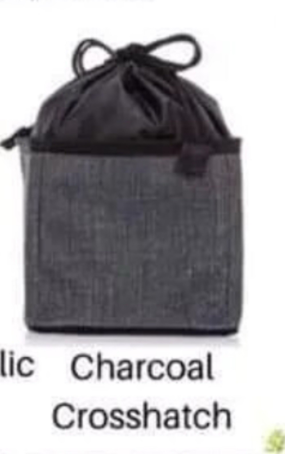 THIRTY ONE Cinch-Up Bin 569A Charcoal Crosshatch