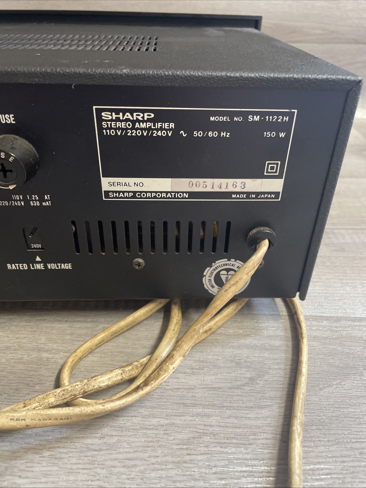 Sharp SM-1122 Integrated Amplifier Separate
