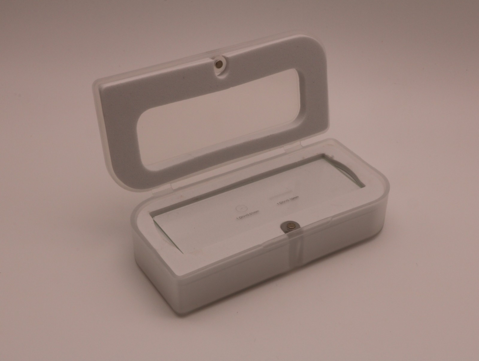 New Calibration Slide with Two Scale 0.01mm 0.1mm Micrometer Microscope Stage