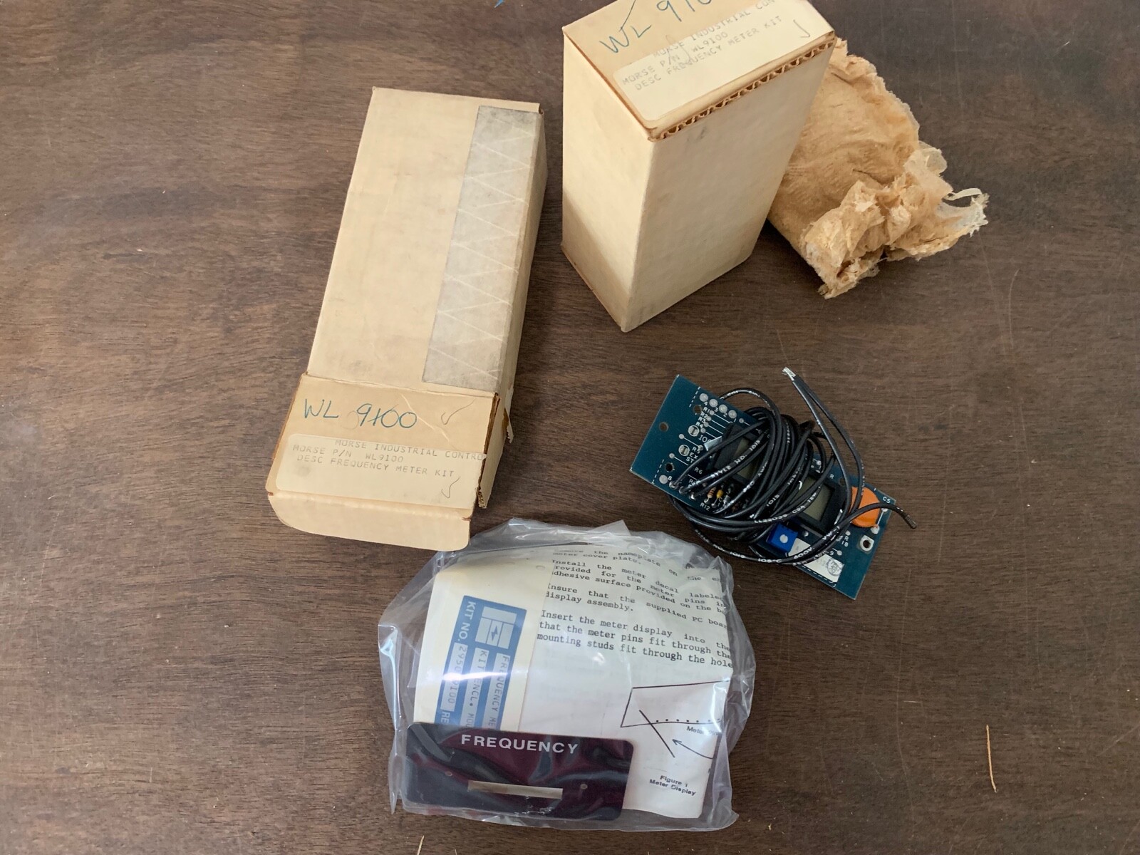 Emerson / Morse Mounted Frequency Meter Kit WL9100, NOS