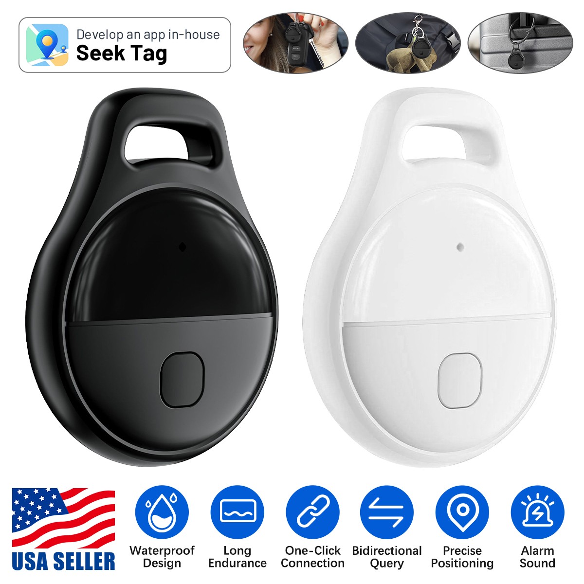 GPS Tracker For Android IOS Systems Smart Tracking Anti-Lost Mini Global Locator
