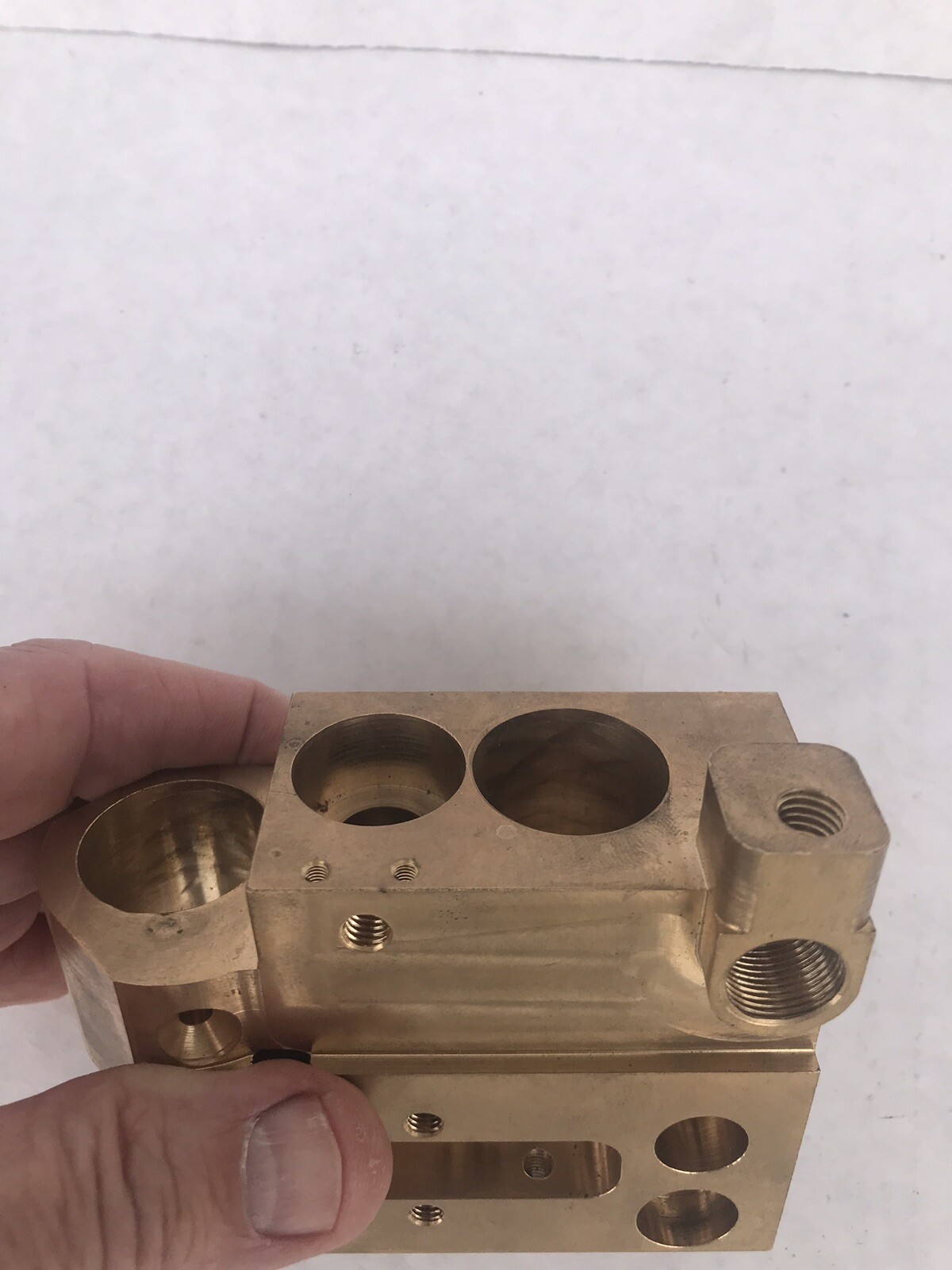 Heidelberg Operator Side Brass Side Guide Block C5.072.201