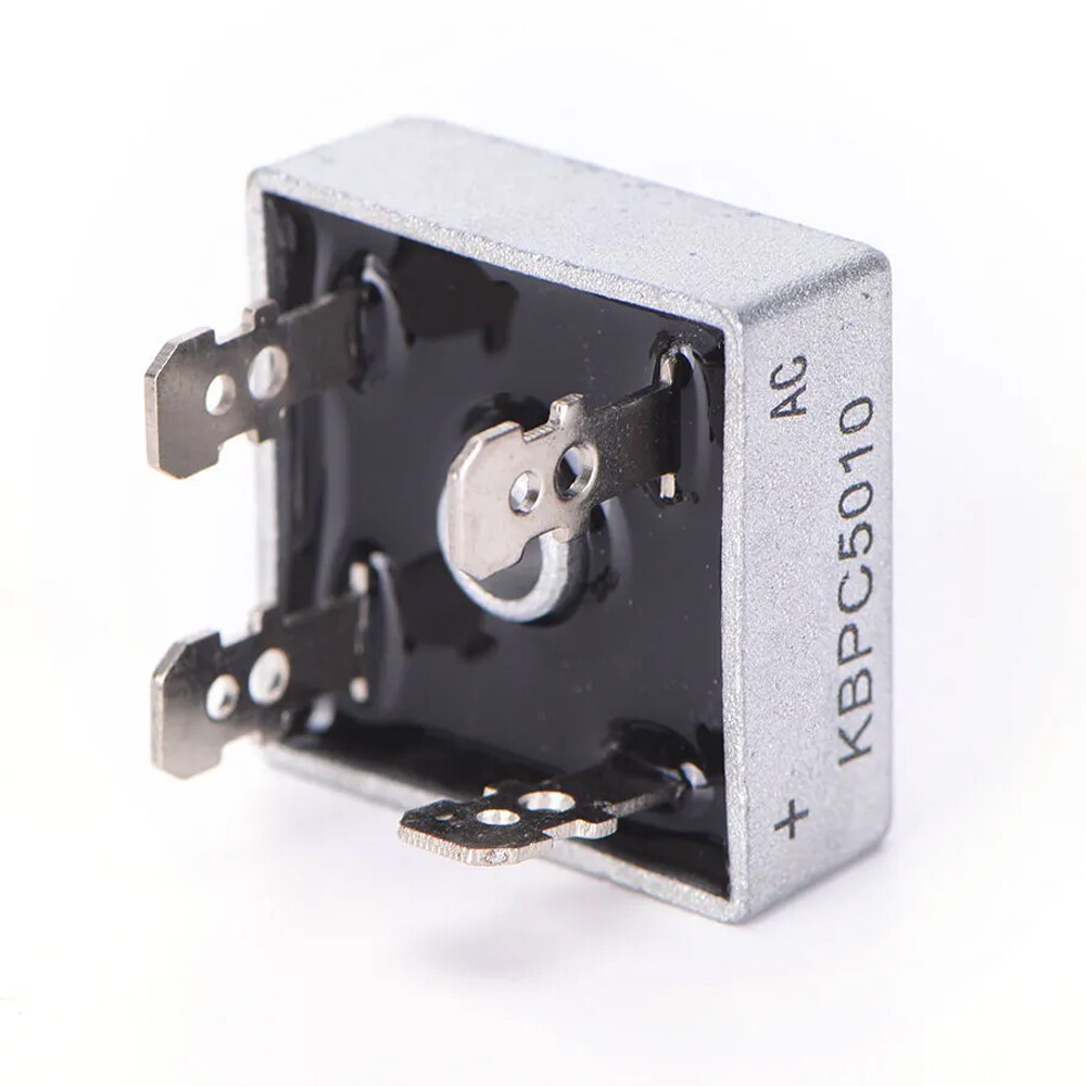 20PCS 1000V 50A Metal Case Single Phase Diode Bridge Rectifier KBPC5010
