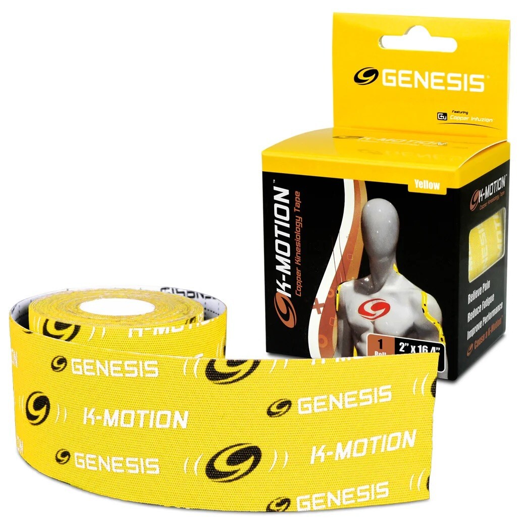 Genesis Bowling K-Motion Kinesiology Tape Roll Yellow