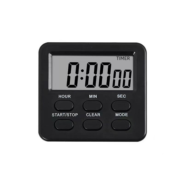 24-Hour Digital Timer with Count Up/Down, Clock & Alarm, Ring & Silent Modes USA