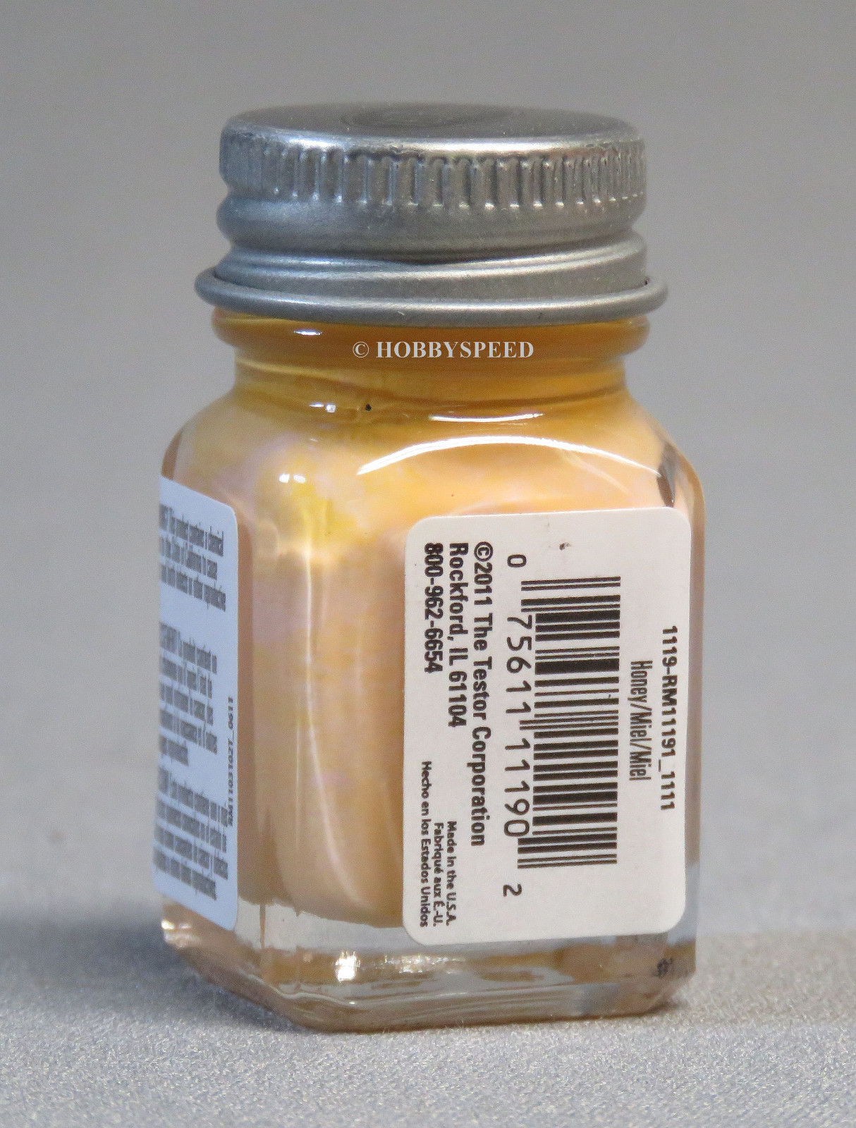 TESTORS PAINT GLOSS HONEY ENAMEL 1/4oz JAR 7.4ml plastic model car TES1119