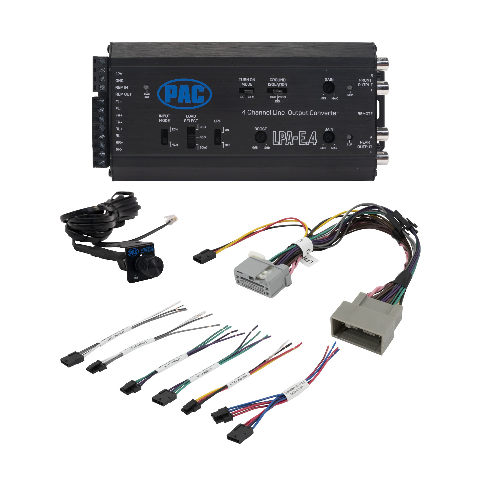 PAC Amplifier Integration Solution for 2008-2021 Honda & Acura LPHHD03+LPA-E.4