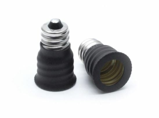 10pcs E12 TO E14 BASE LED BULB LAMP LIGHT SCREW HOLDER ADAPTERS SOCKET CONVERTER