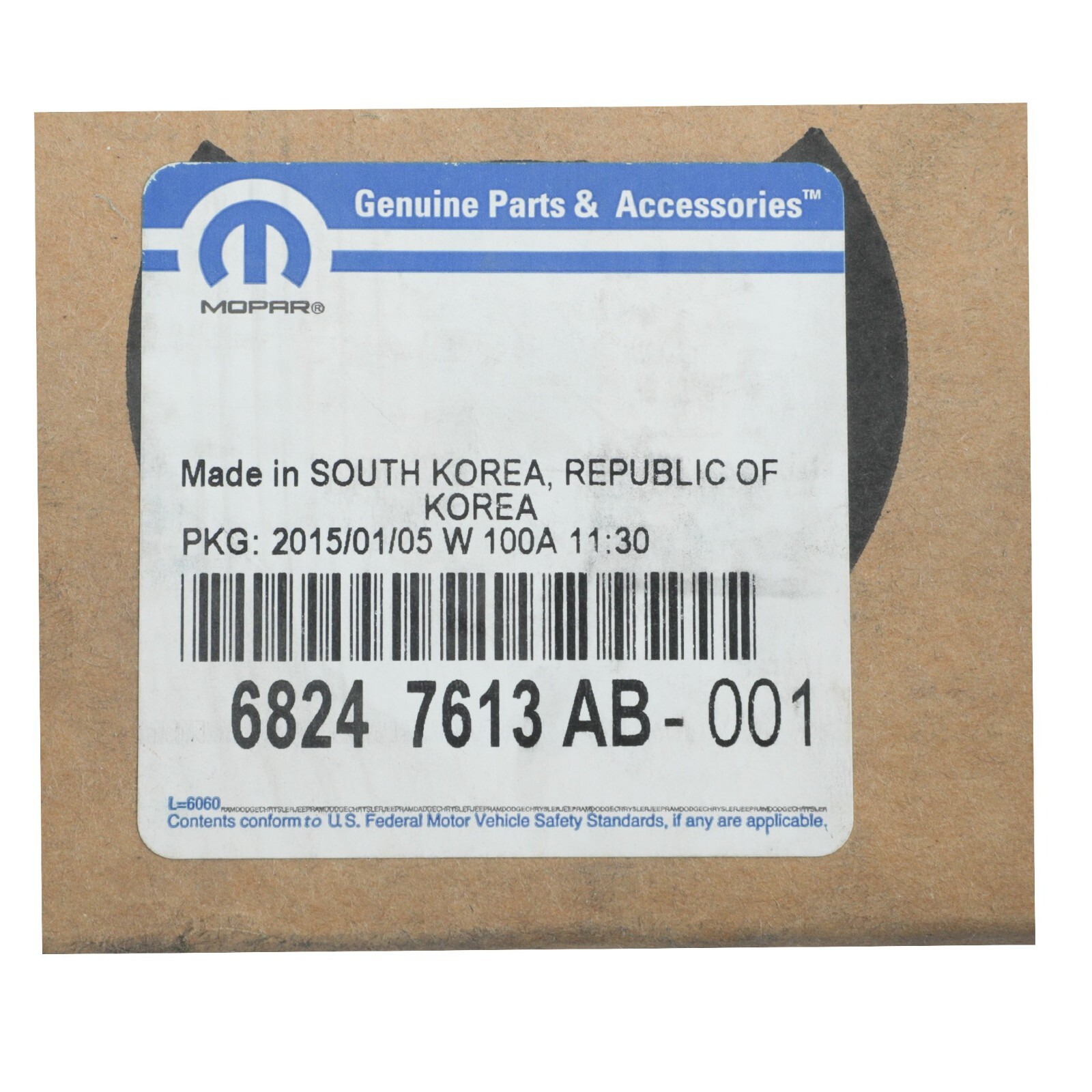 Genuine Mopar Air Conditioning and Heater Module 68247613AB