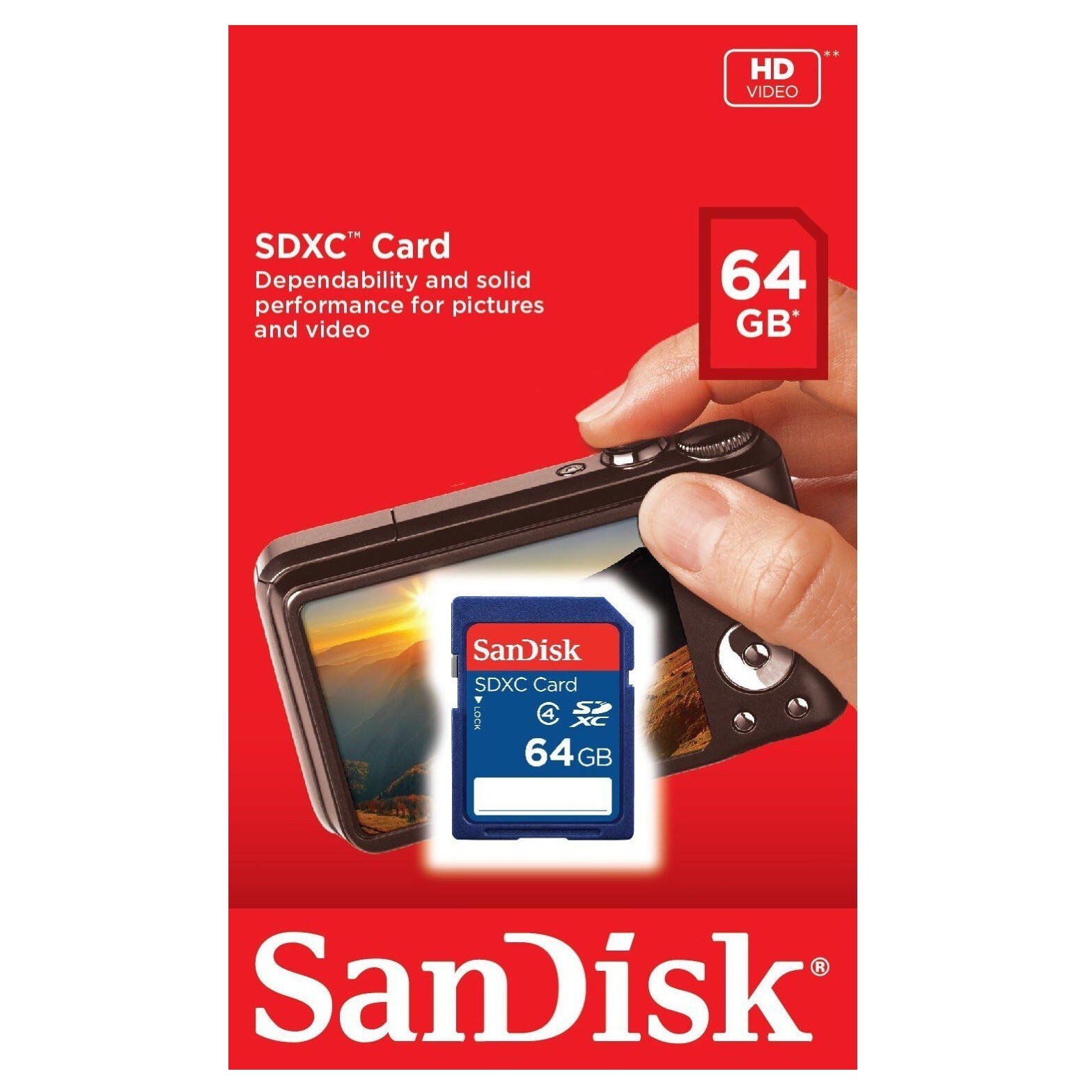 64GB Sandisk SD Cards for Digital Cameras / Trail Camera / Computers (5 Pack)