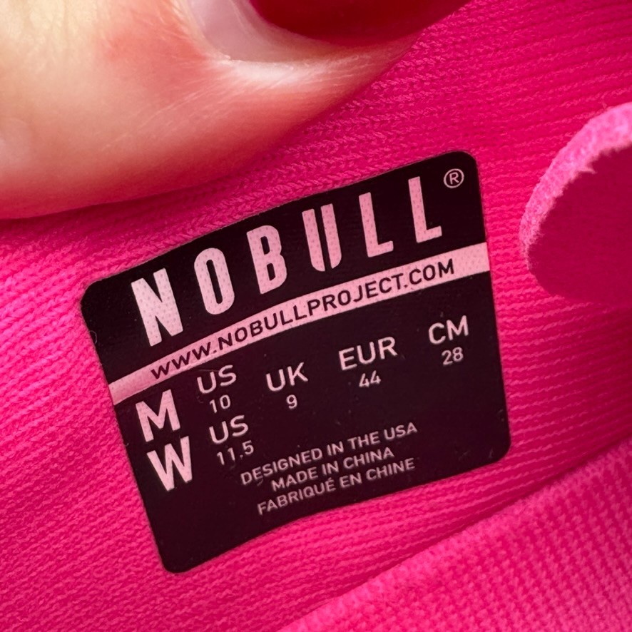 Nobull Outwork Edge Mens Size 10 Medium B Pink Training Superfabric Sneakers