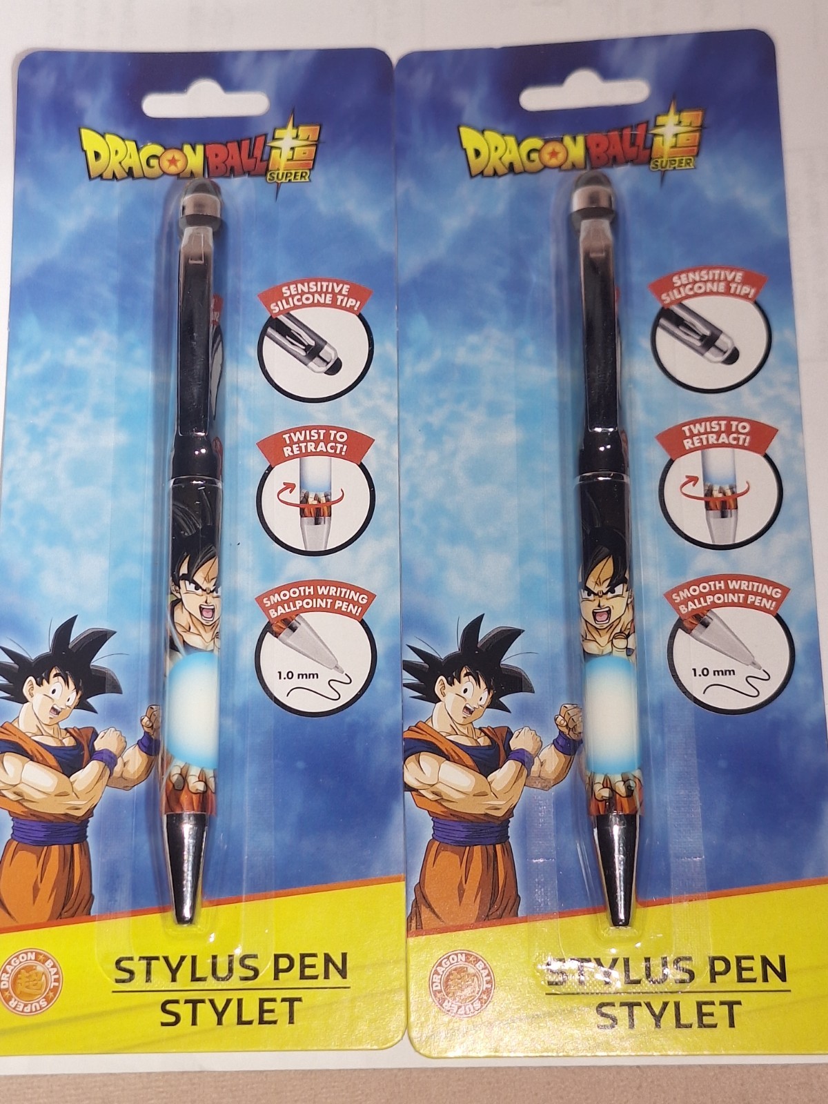 *NEW* 2 DragonBall Super, Smooth Writing & Retractable Ballpoint Stylus Pens