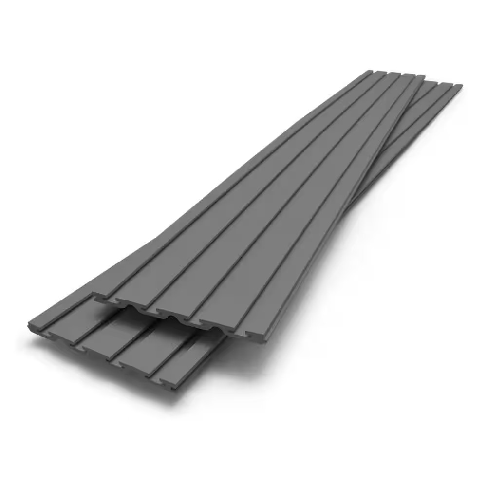 Gearwall 12 In. H X 96 In. W Slatwall Kit in Smoke (2-Pack)