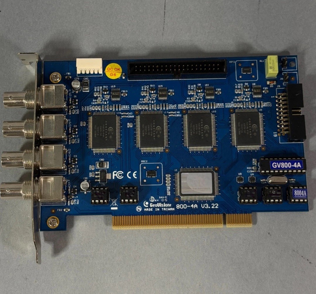 GeoVision GV-800-4A PCI CCTV Card 4 BNC – Tested – Surveillance