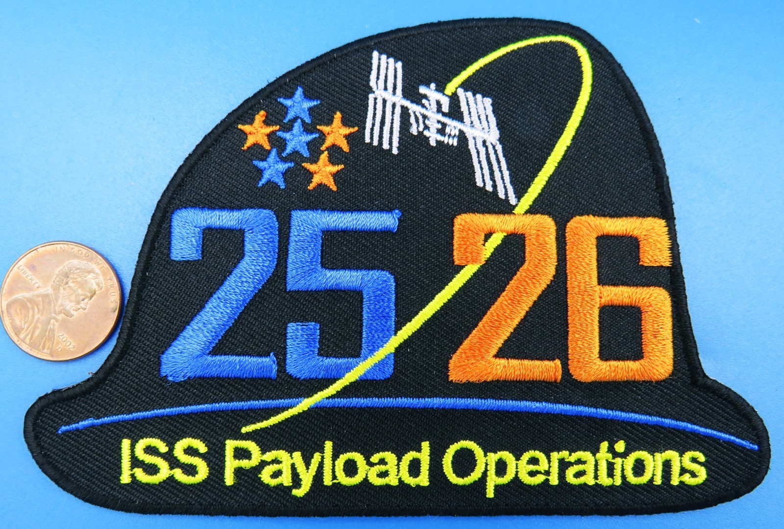 NASA PATCH vtg ISS Payload Operations Increment 25 / 26 Internat'l Space Station