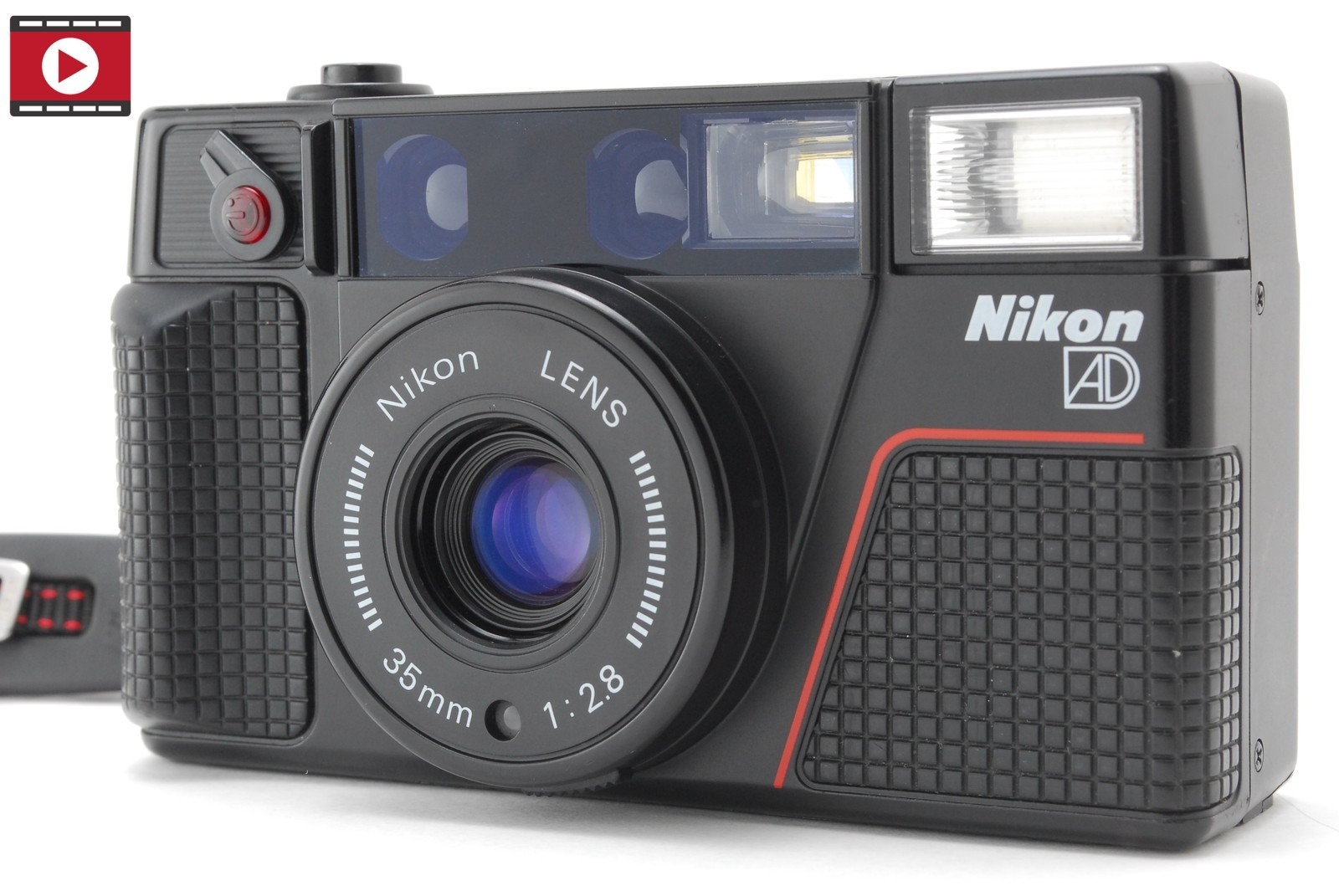 ▶️[N MINT+] Nikon L35 AD2 Pikaichi Point & Shoot 35mm Film Camera w/Strap JAPAN