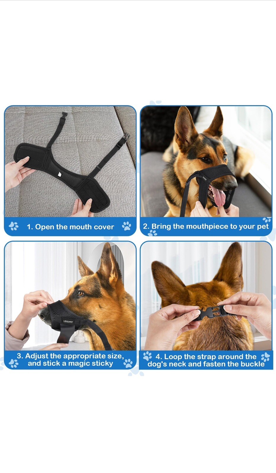 dog muzzle large