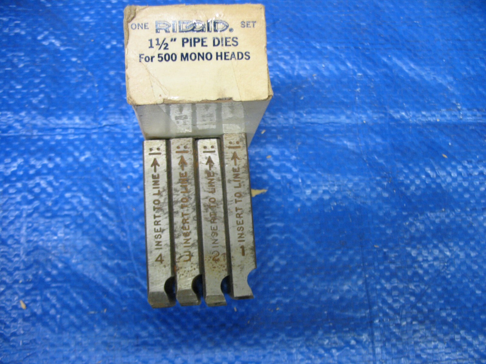 4 Count Ridgid 1-1/2" High Speed Pipe Dies for 500 Mono Heads  50735