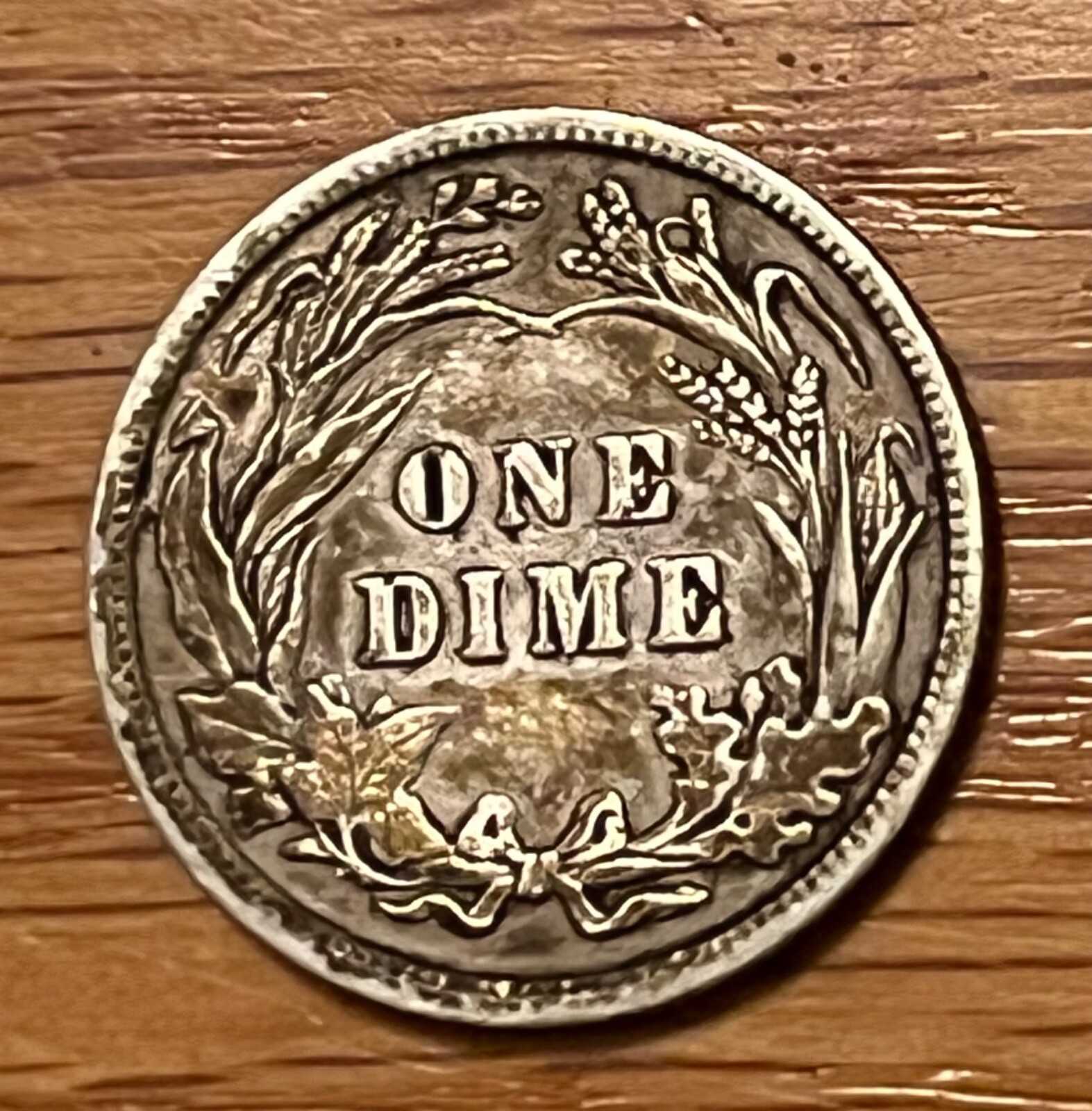 1907 Barber Dime, choice XF, nice grade