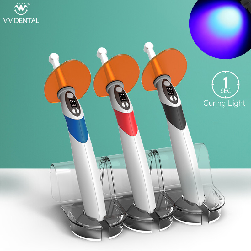 1/5sec Dental Curing Light Lamp Wireless Cordless LED Resin Cure Tool 2500mw 5W