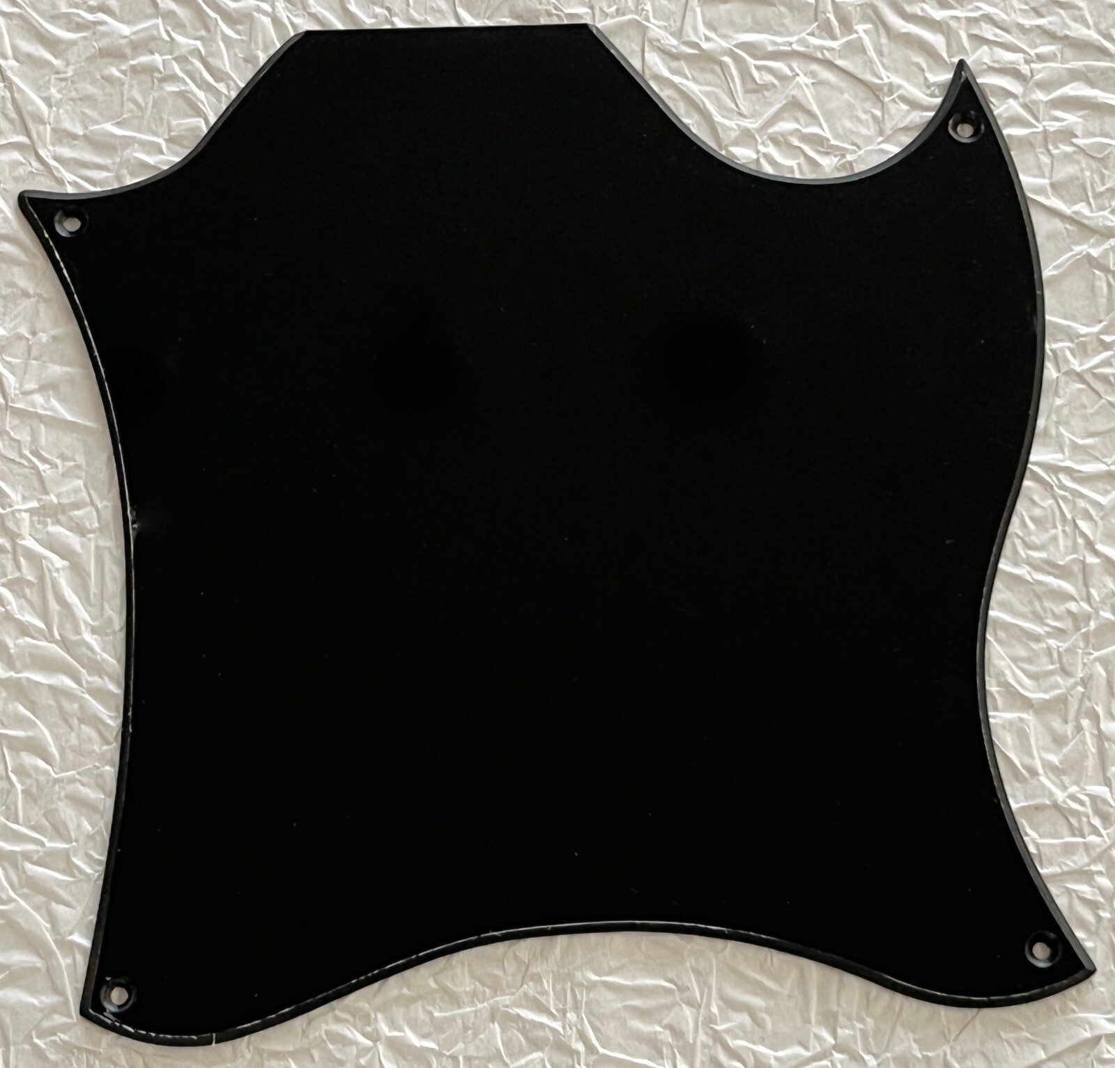 New Great-For Gibson SG Blank Full Face Style Guitar Pickguard 1 Ply Black