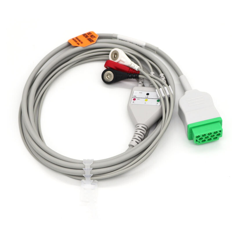 11 pin 3 Leads ECG EKG one-piece ECG Cable Fit For GE-marqutte , Dash PRO 3000