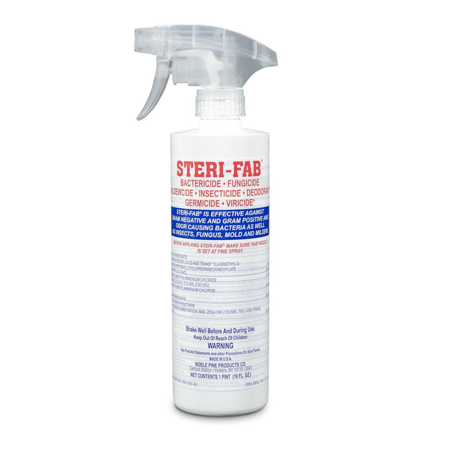 16oz Steri-fab Insecticide Deodorizer/Fungicide/Disinfectant/Germicide