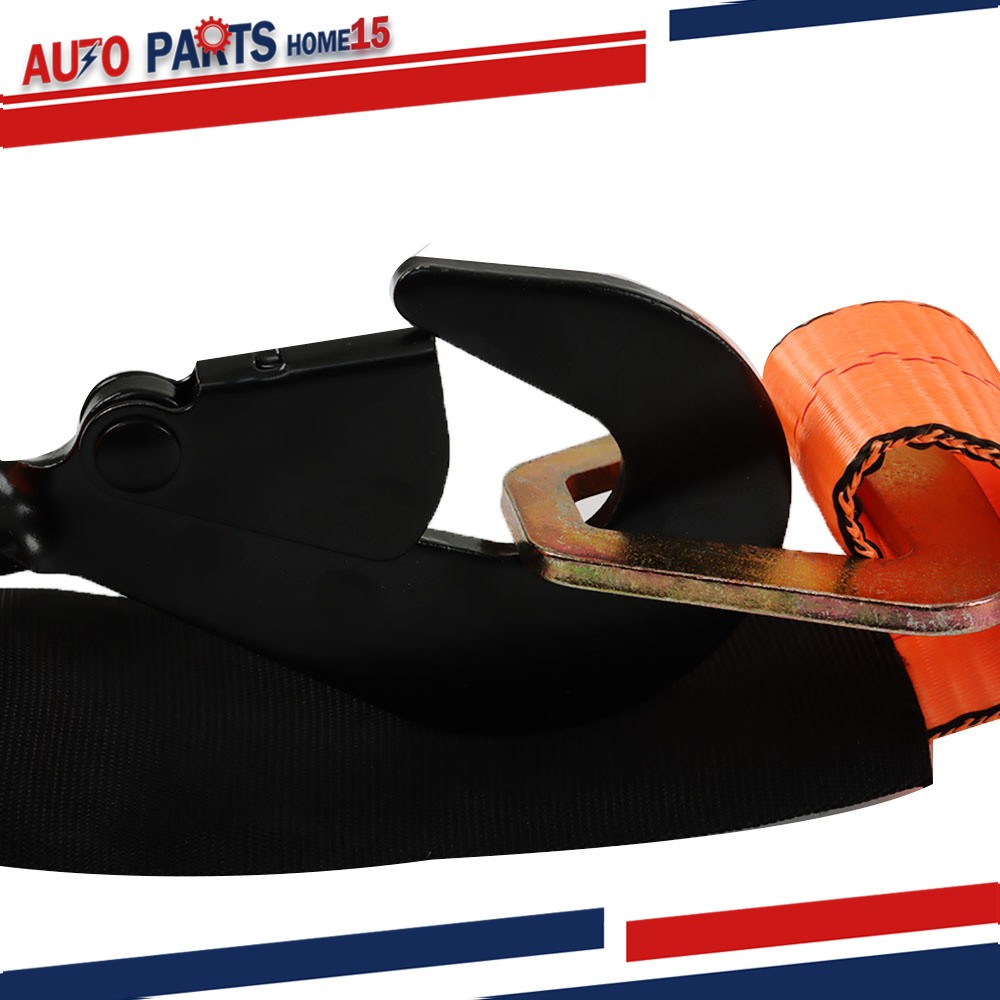 Tie Down Combo Strap with Snap Hook Ratchet 2x114 Inch 4 Pack