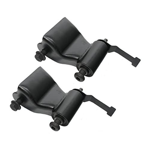 Pair Rear Leaf Spring Shackle Bracket Kit Rearward Compatible with 2003-13