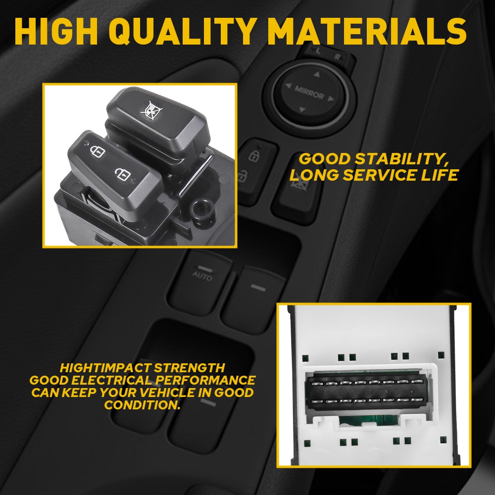 For 2011-2015 Hyundai Sonata Front Left Driver Side Master Power Window Switch V