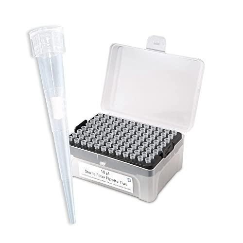 MICROLIT Hydrophobic Pipette Tips, 10ul, 960ct, Low-Retention, Universal Fit