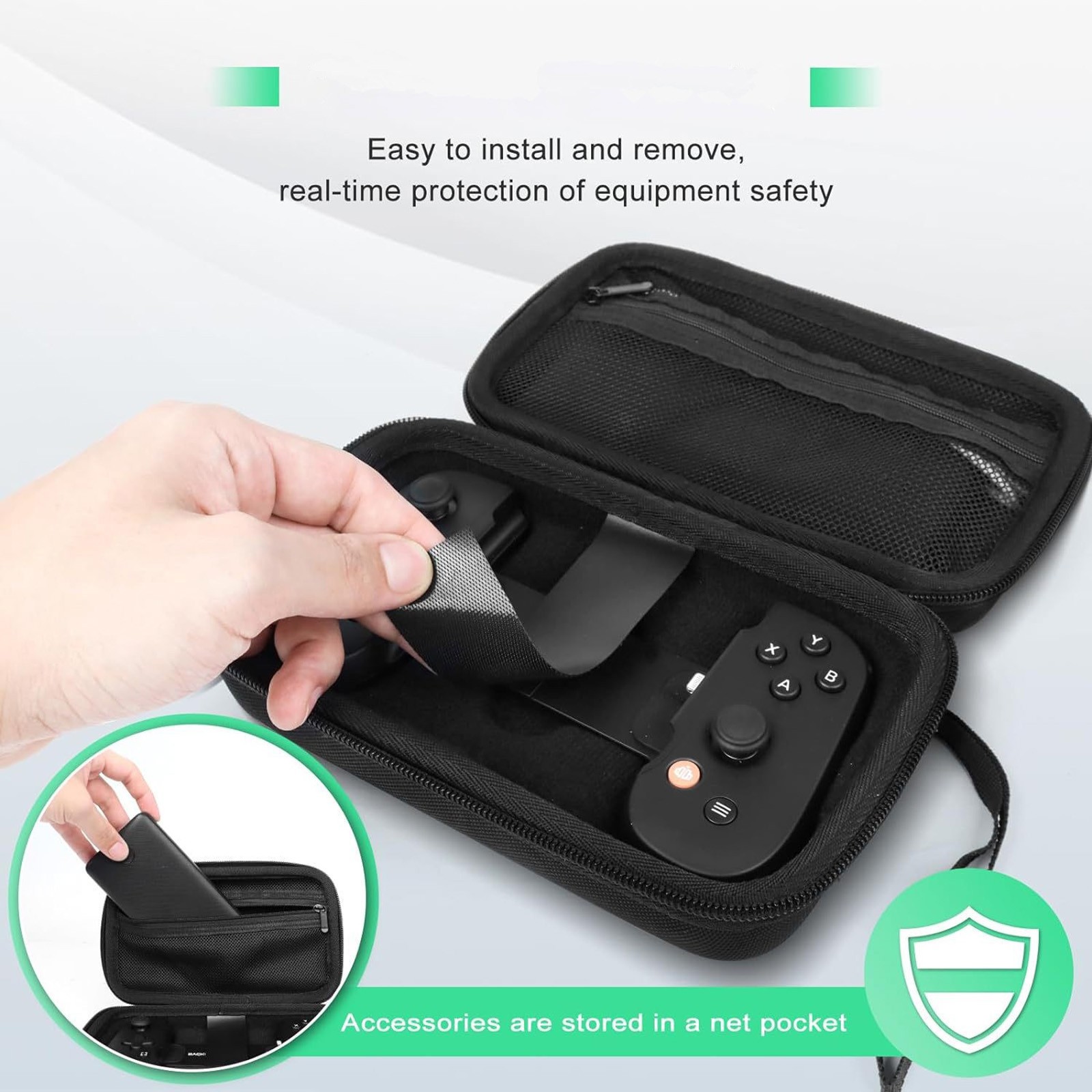 Mobile Gaming Controller Carry Case Hard Shell Protective Cover For Backbone One