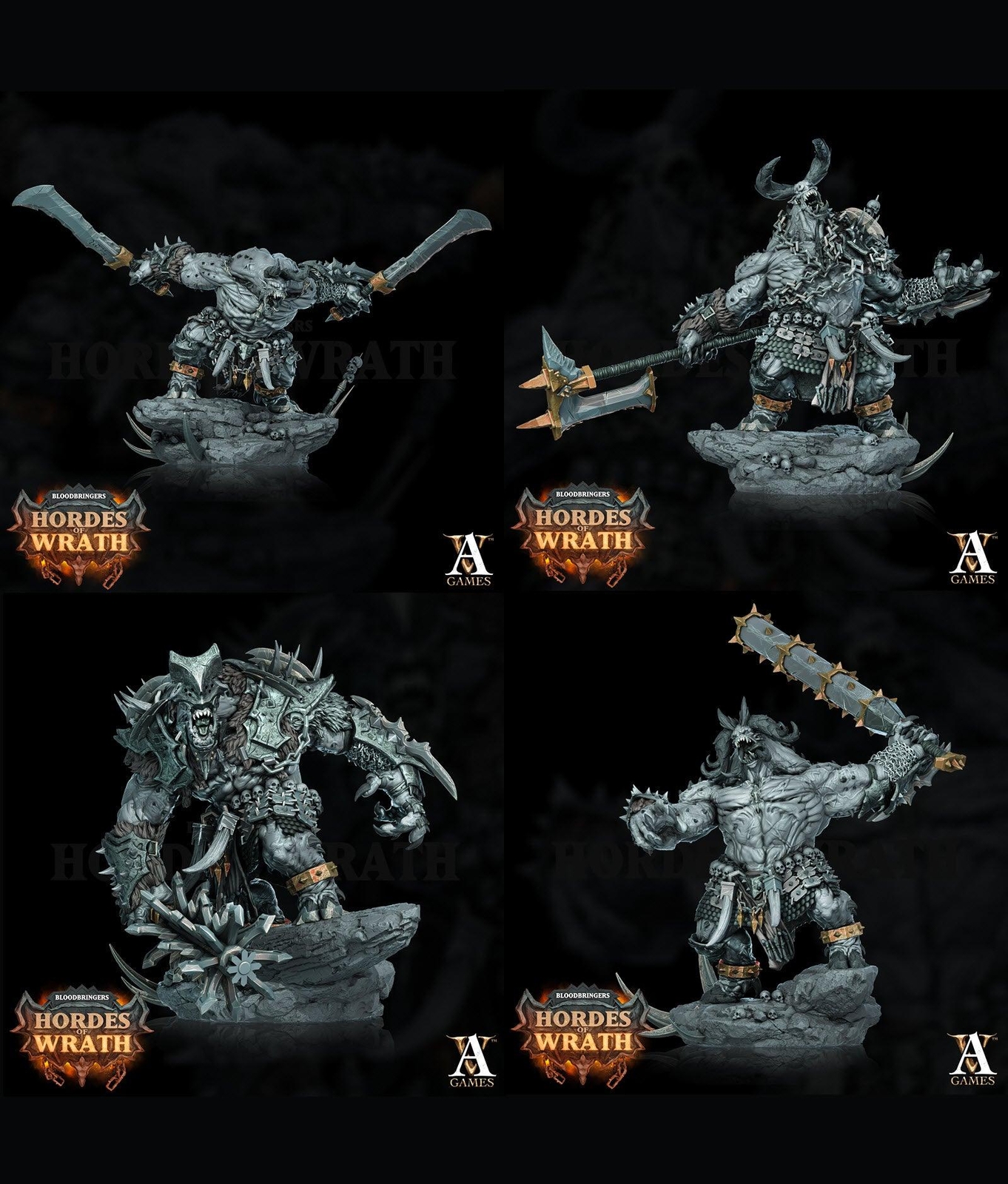 3D Printed Archvillain Games Bloodbringers - Hordes of Wrath Wrathogar 28 32mm