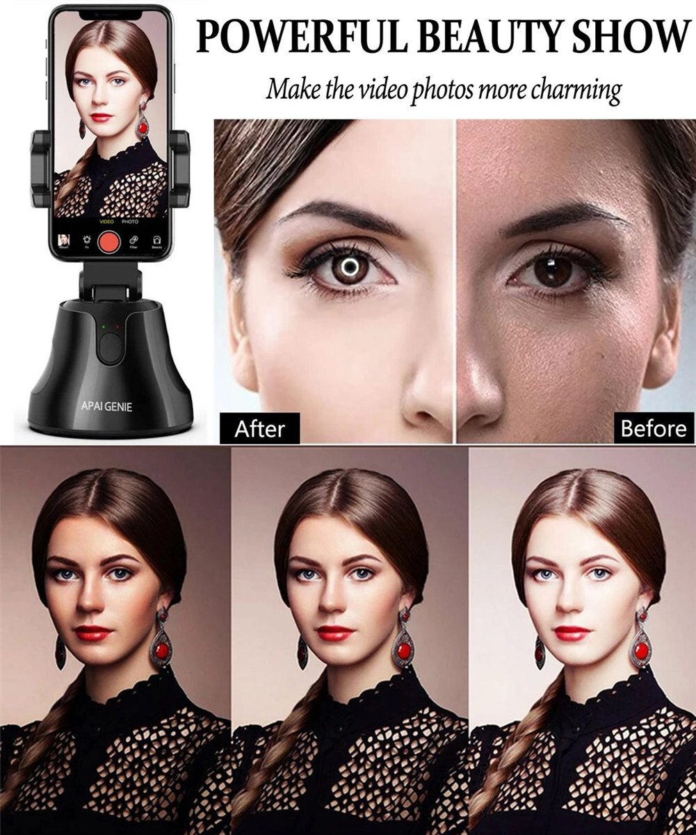 Auto Face Tracking Smart Shooting Phone Holder 360° Object Tracking Stabilizer